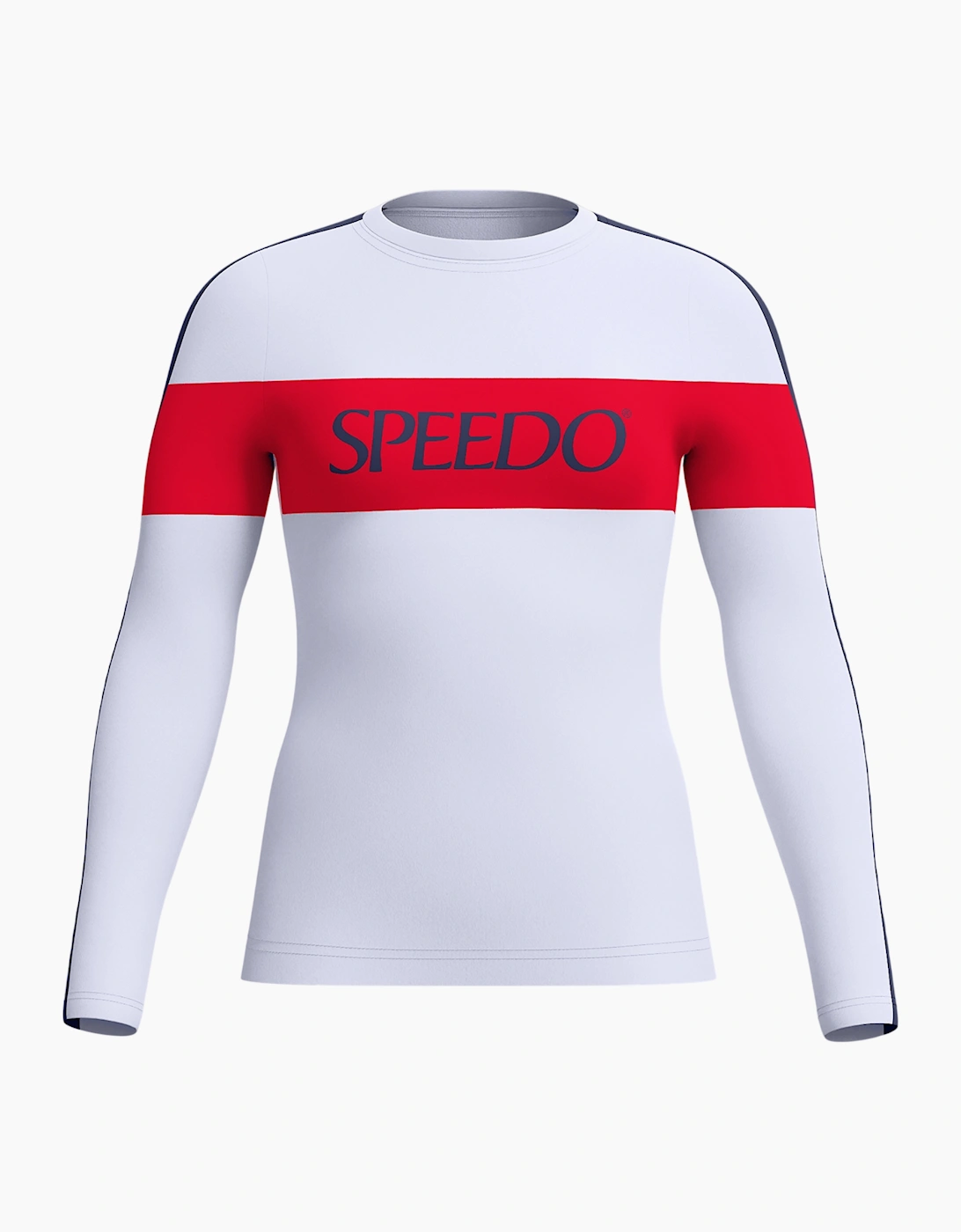 Speedo Womens/Ladies Colour Block Logo Long-Sleeved Rash Top