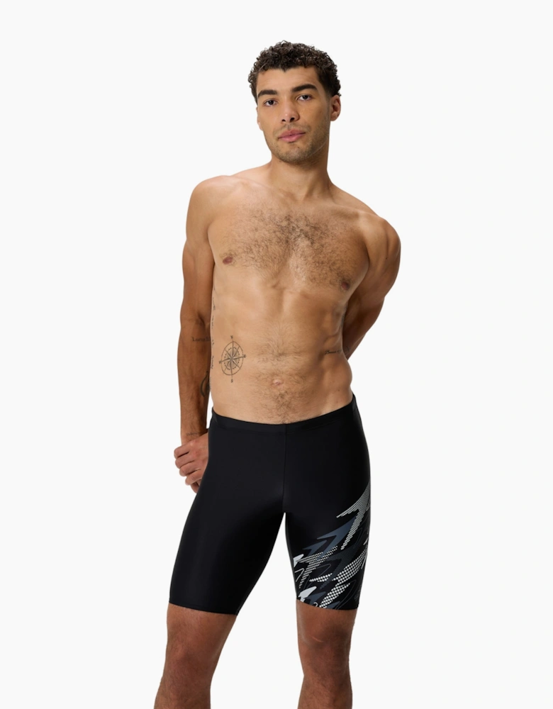 Speedo Mens Medley Asymmetric Logo Jammer Shorts