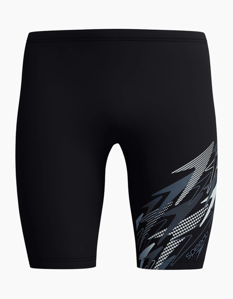 Speedo Mens Medley Asymmetric Logo Jammer Shorts