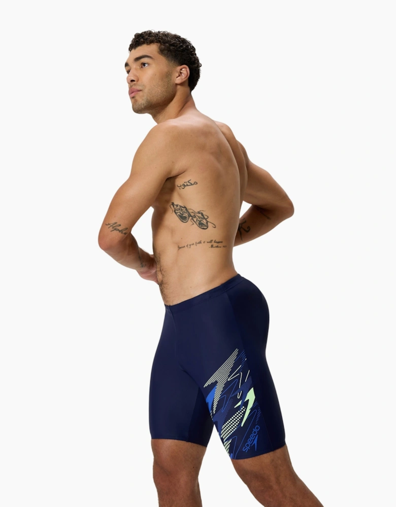 Speedo Mens Medley Asymmetric Logo Jammer Shorts