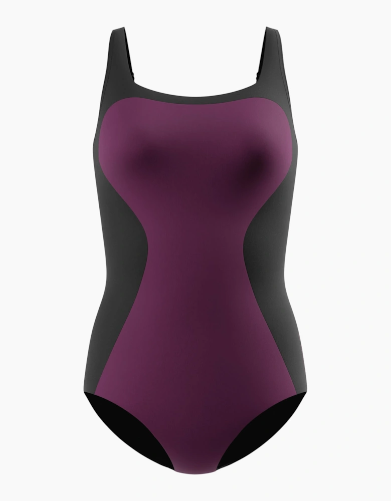 Speedo Womens/Ladies Contour Colour Block One Piece Swimsuit