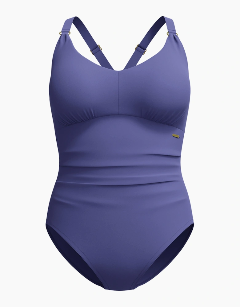 Speedo Womens/Ladies V Neck Shaping One Piece Swimsuit