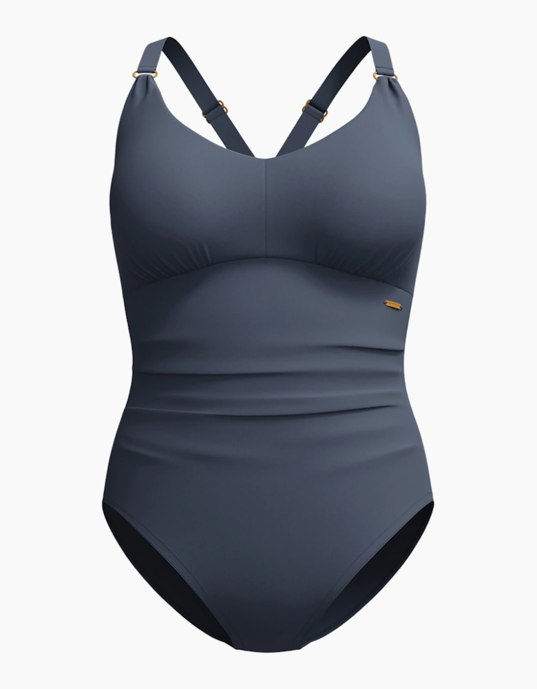Speedo Womens/Ladies V Neck Shaping One Piece Swimsuit