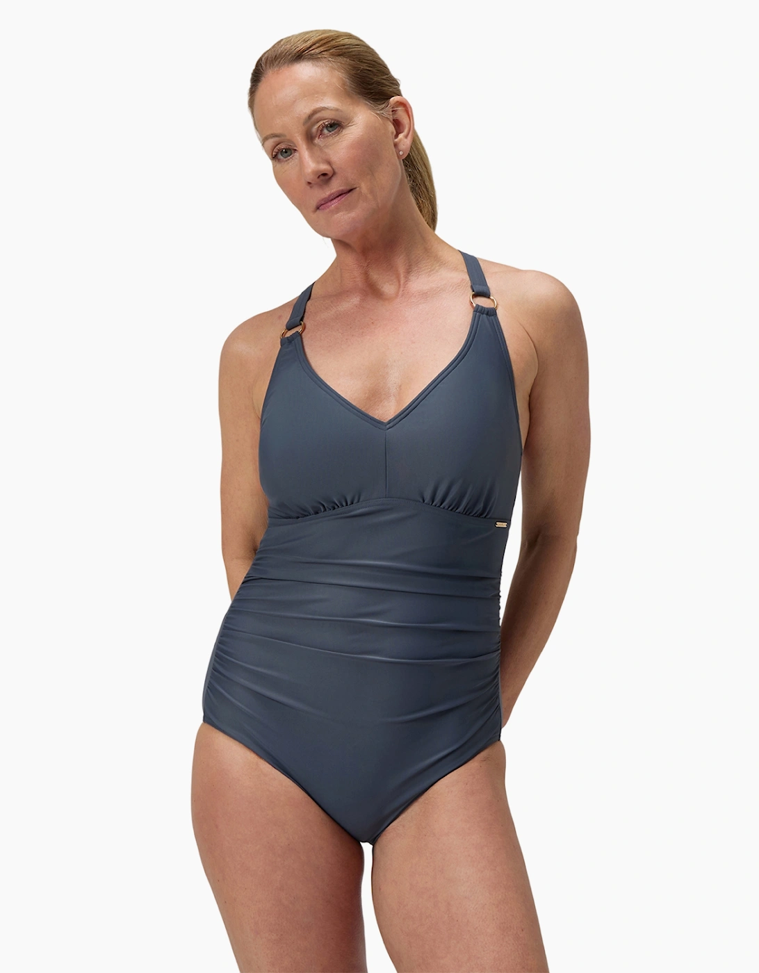 Speedo Womens/Ladies V Neck Shaping One Piece Swimsuit