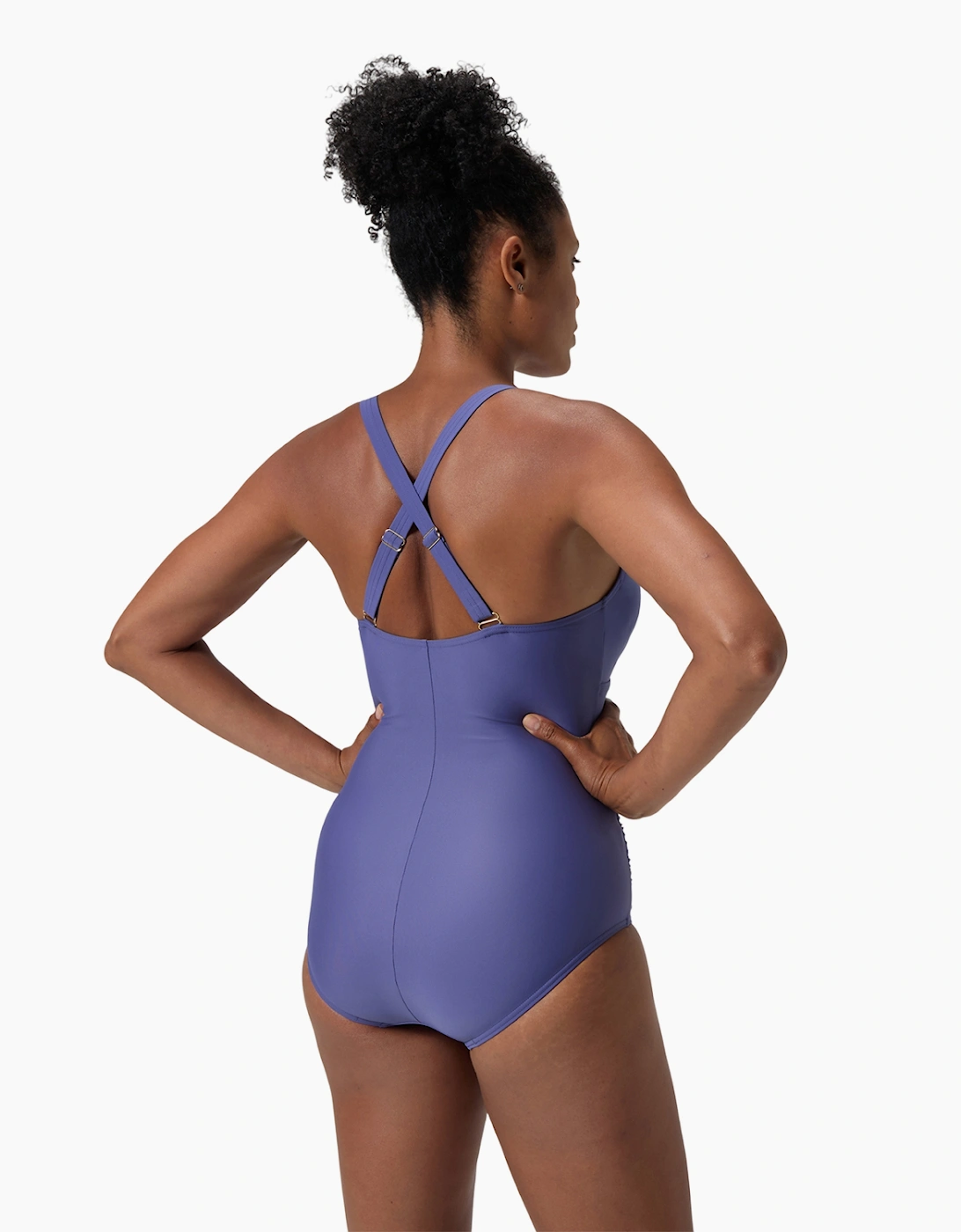 Speedo Womens/Ladies V Neck Shaping One Piece Swimsuit