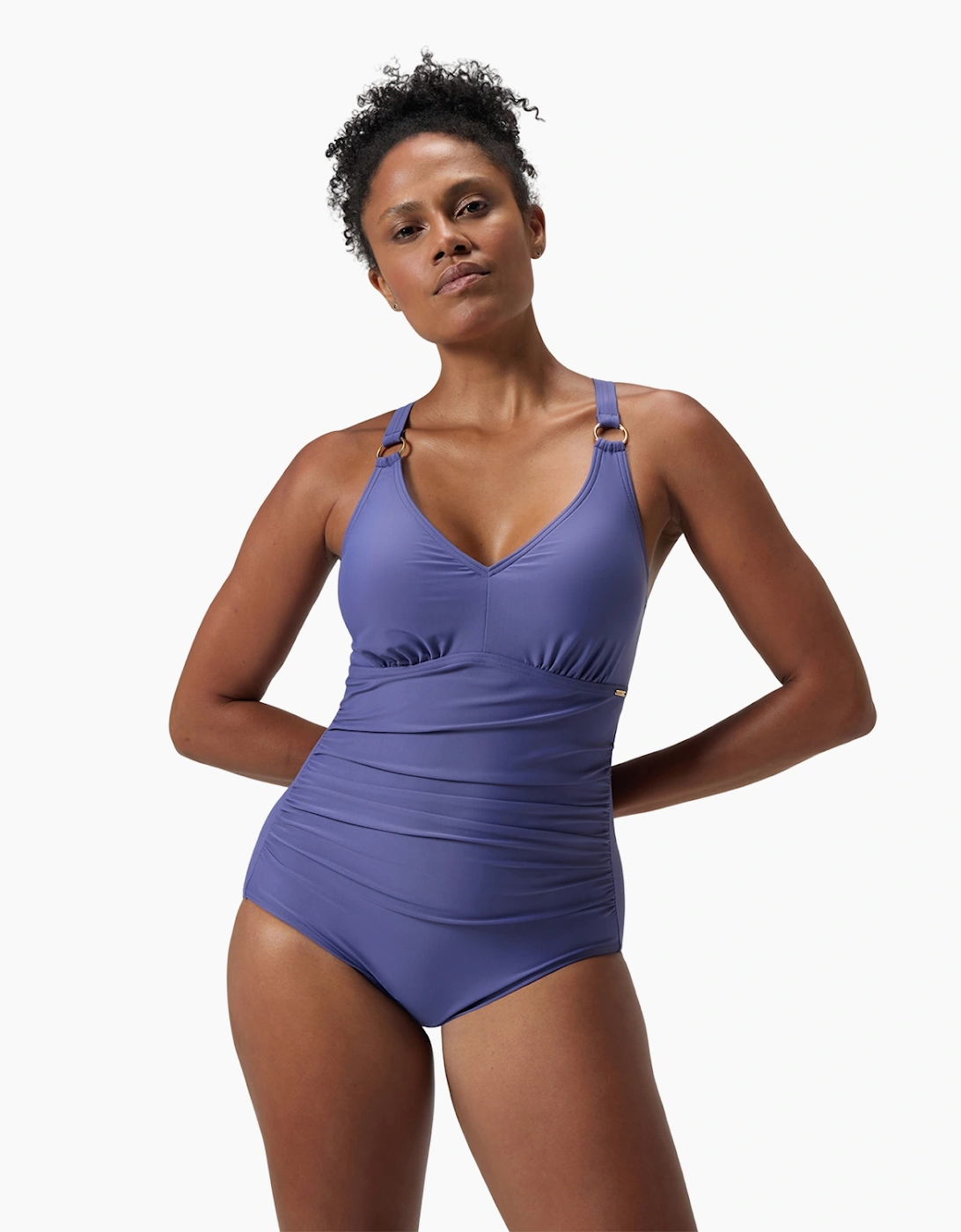 Speedo Womens/Ladies V Neck Shaping One Piece Swimsuit