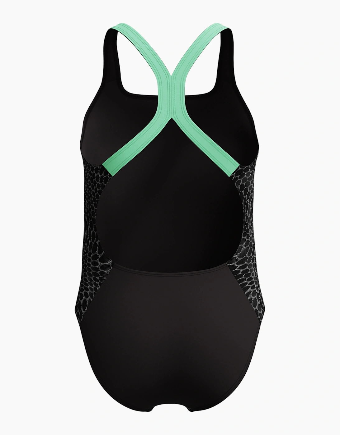 Speedo Girls Snake Print Powerback One Piece Swimsuit
