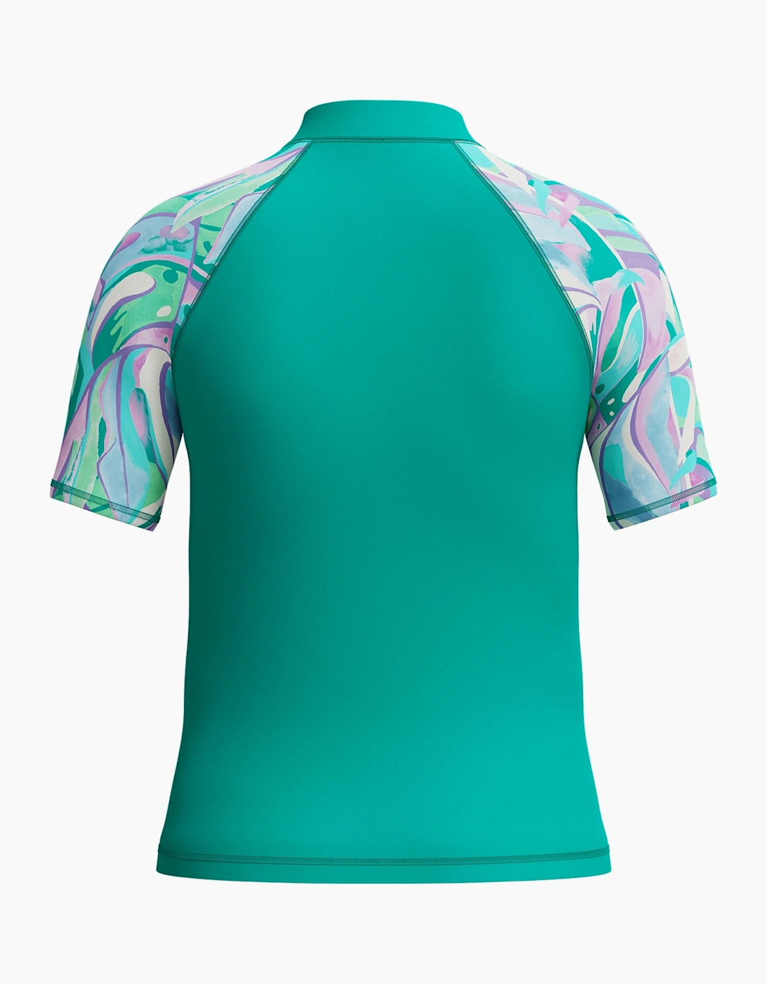 Speedo Girls Sun Abstract Short-Sleeved Rash Guard
