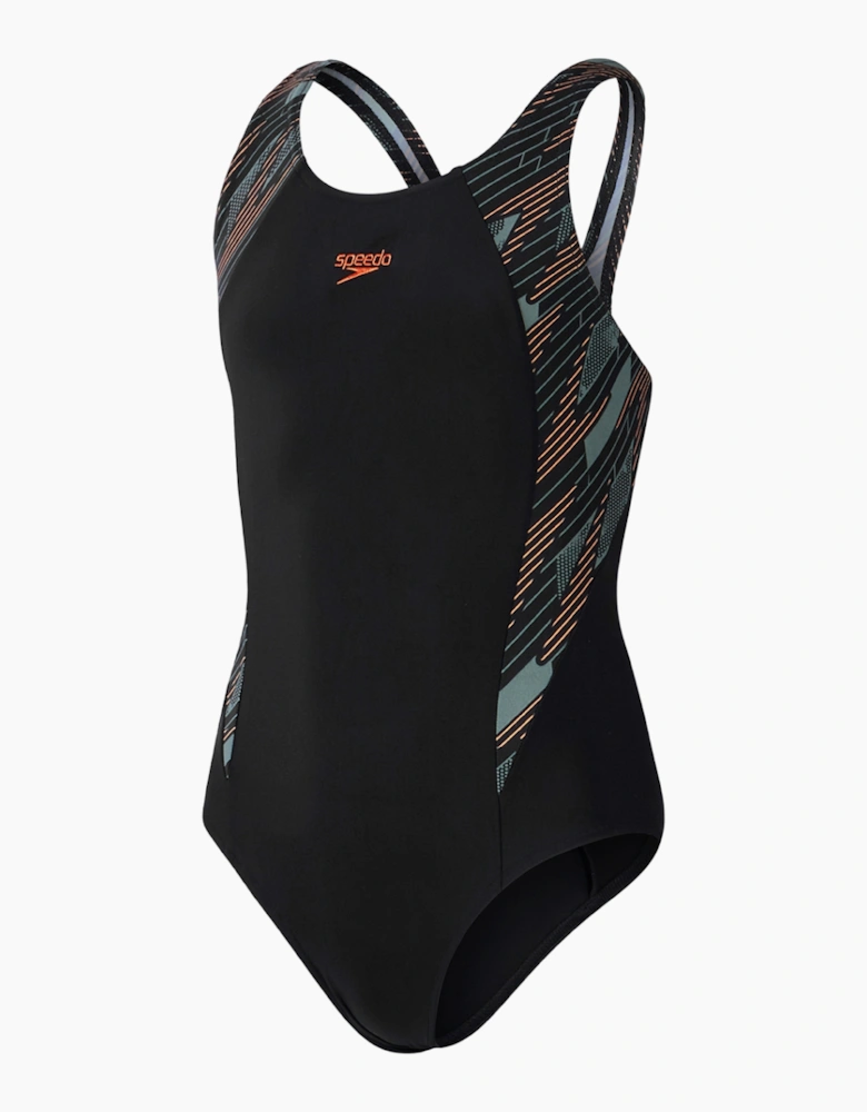 Speedo Girls Hyperbloom Splice One Piece Swimsuit