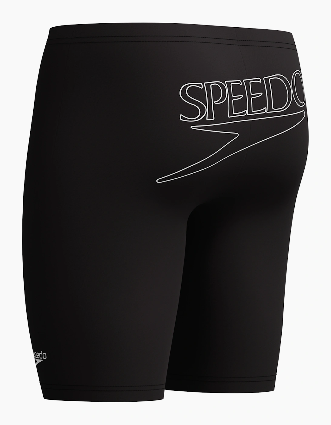 Speedo Mens Logo Endurance+ Back Print Jammer Shorts