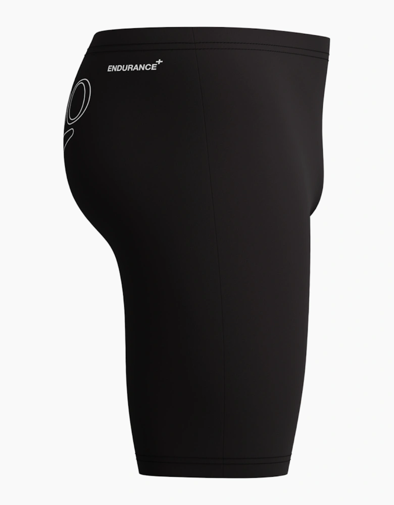 Speedo Mens Logo Endurance+ Back Print Jammer Shorts