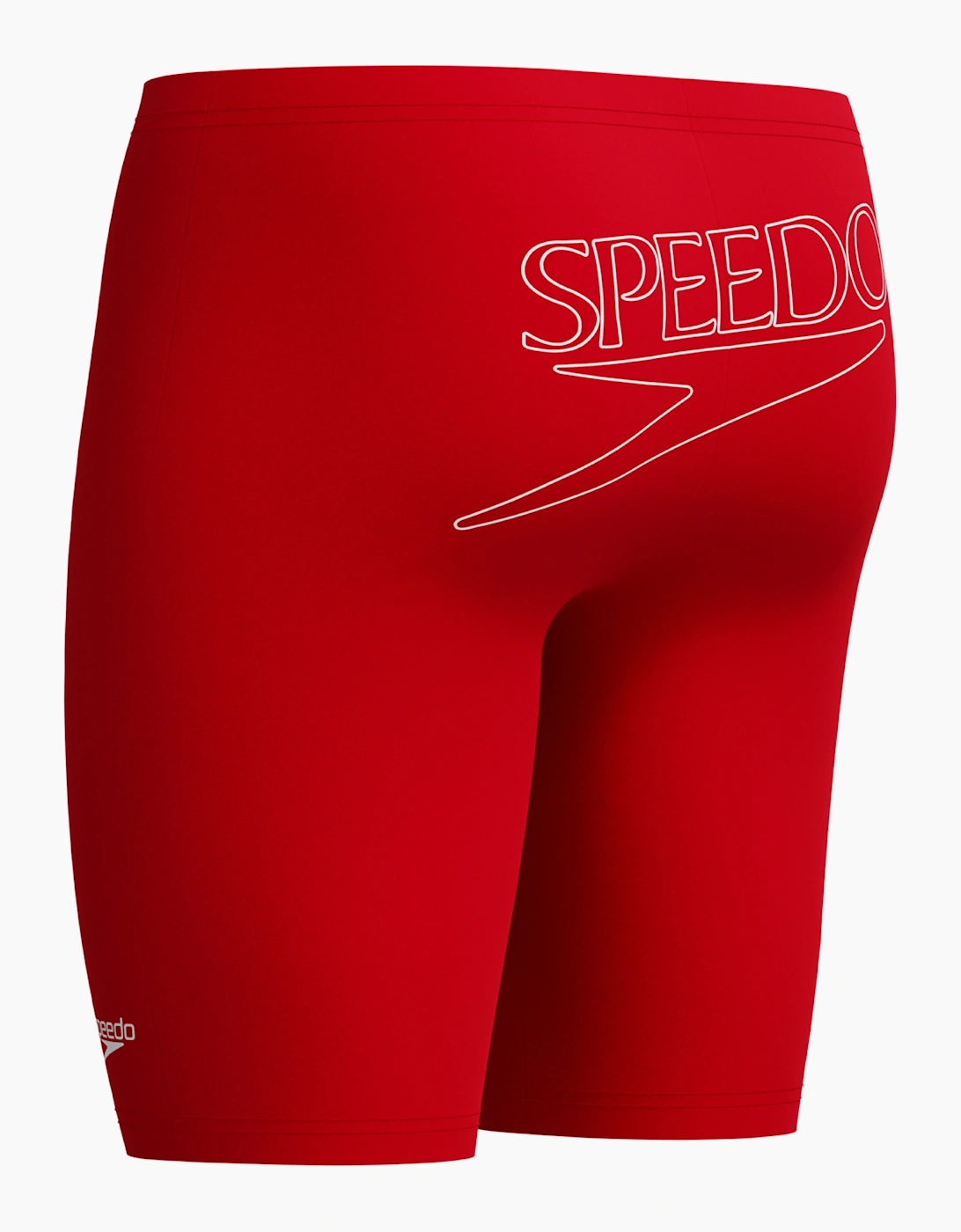 Speedo Mens Logo Endurance+ Back Print Jammer Shorts