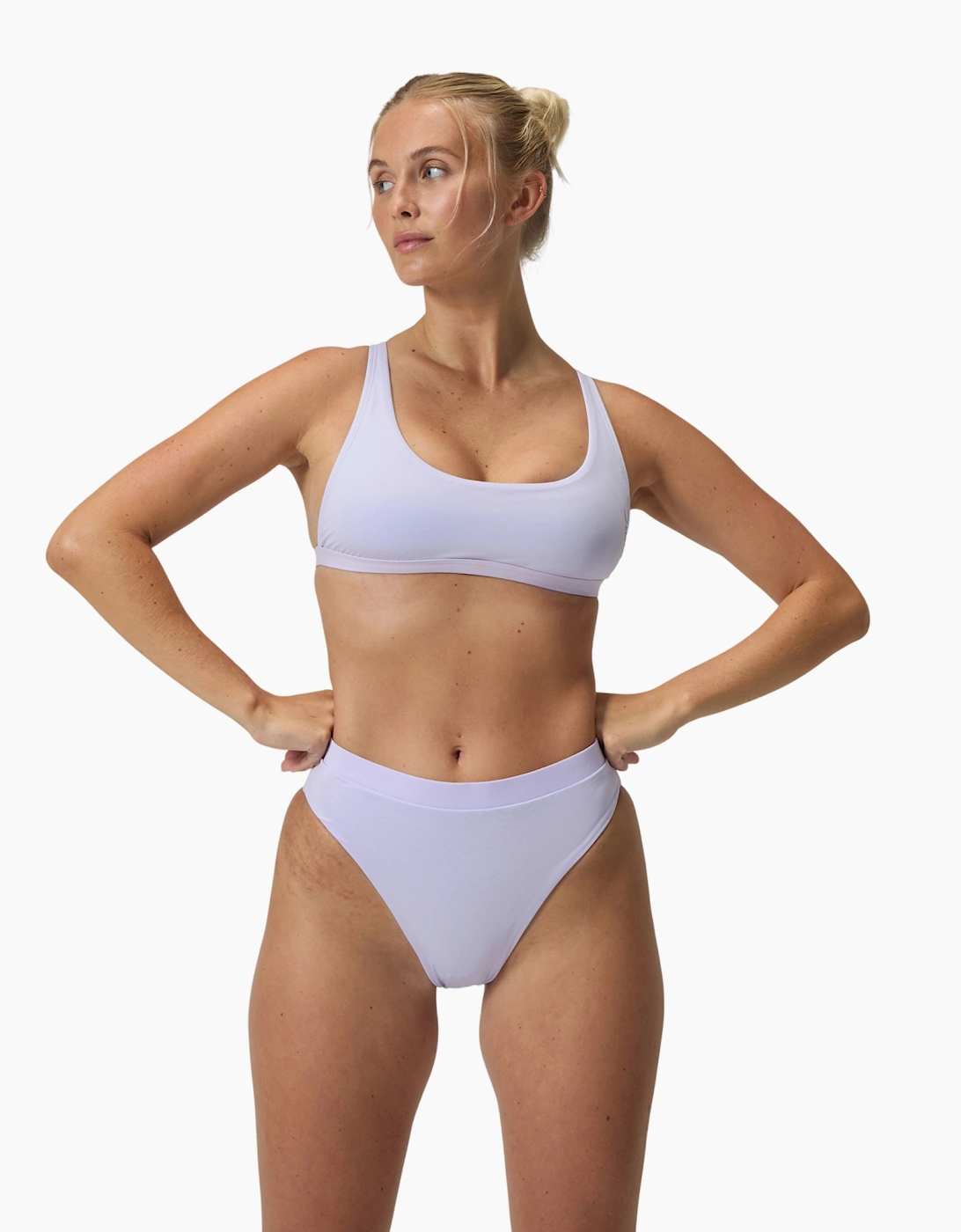 Speedo Womens/Ladies Flu3nte Solid High Waist Bikini Bottoms