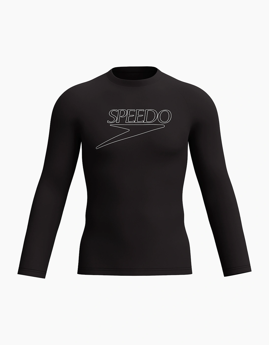 Speedo Mens Logo Endurance+ Long-Sleeved Rash Guard