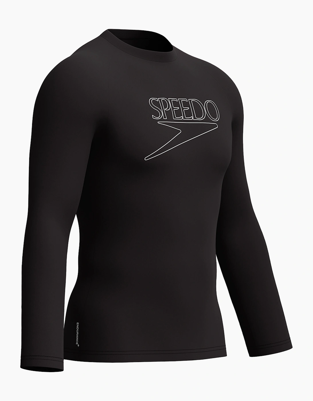 Speedo Mens Logo Endurance+ Long-Sleeved Rash Guard