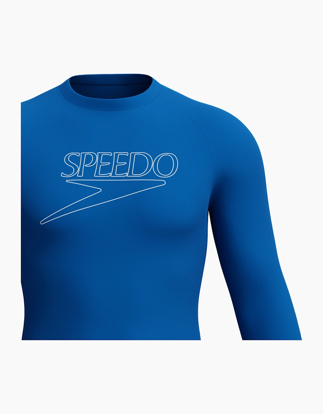 Speedo Mens Logo Endurance+ Long-Sleeved Rash Guard