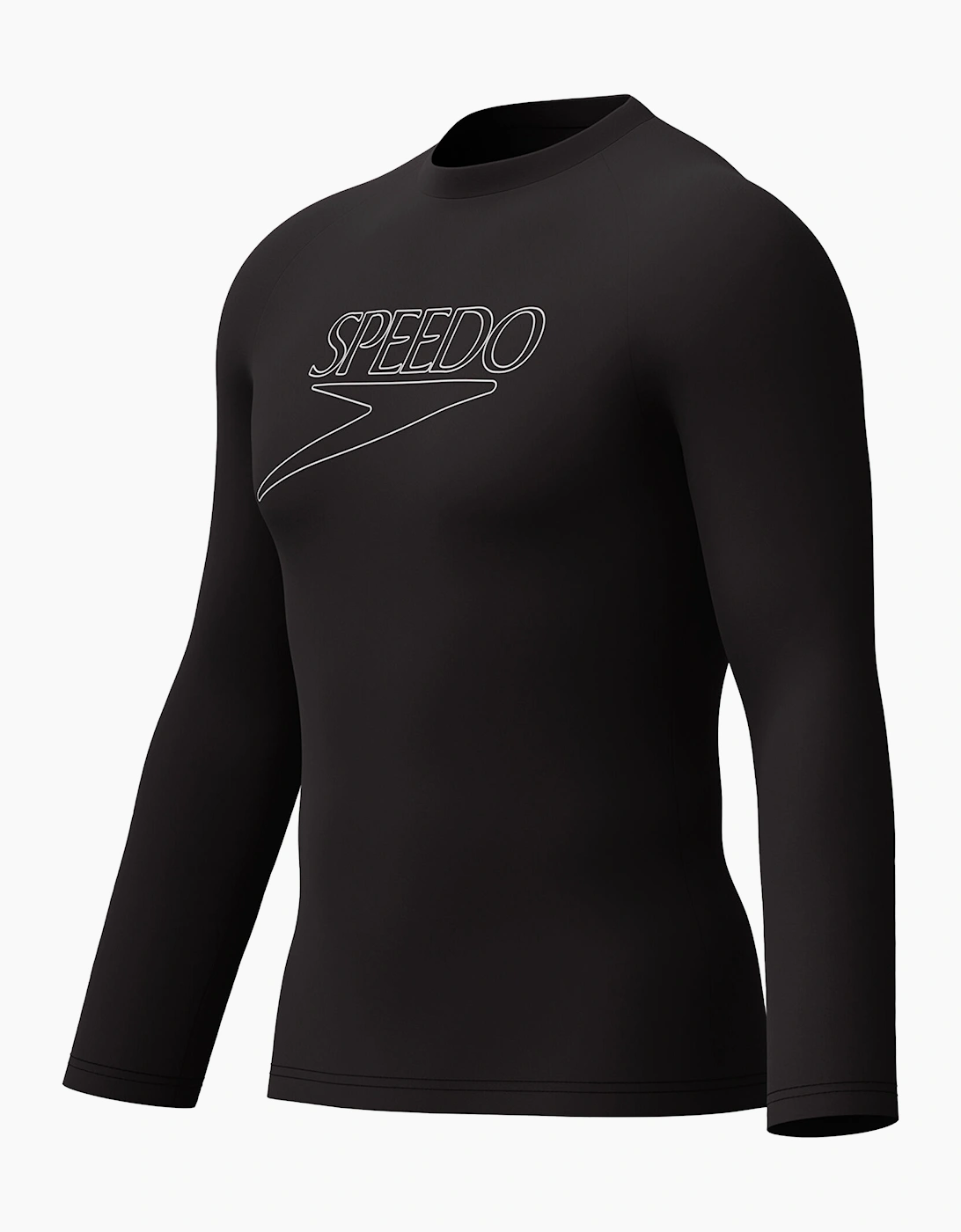 Speedo Mens Logo Endurance+ Long-Sleeved Rash Guard