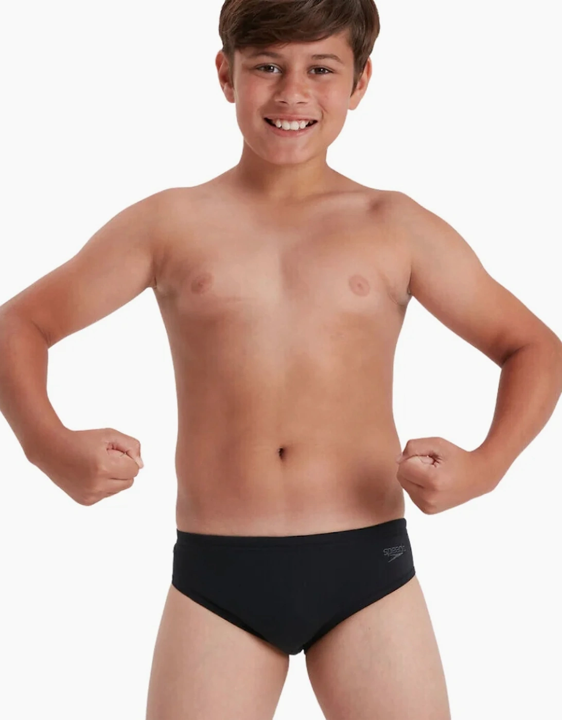 Speedo Boys Logo Endurance+ Swim Briefs