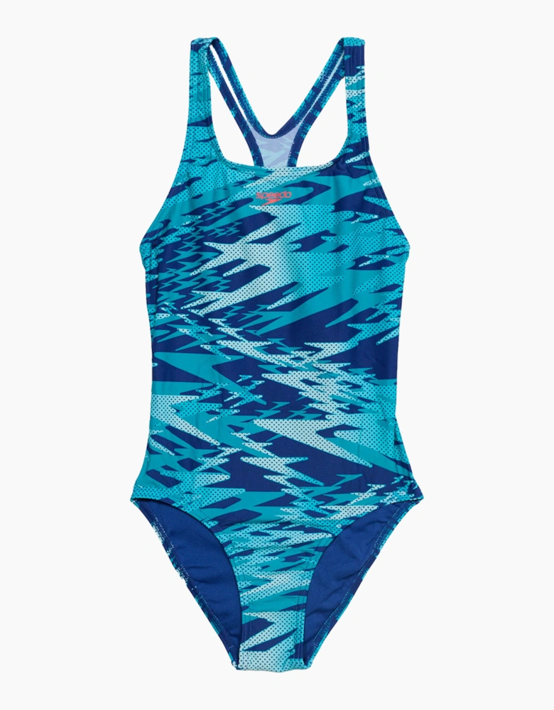Speedo Girls Hyperboom Medalist One Piece Swimsuit