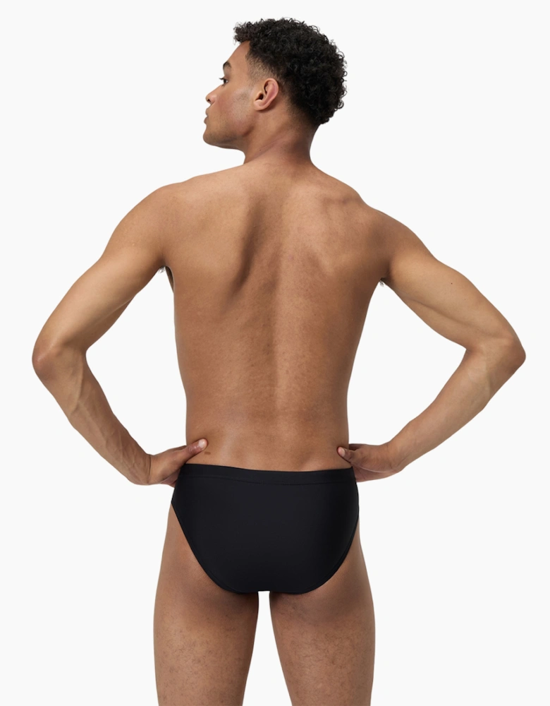 Speedo Mens Medley Striped Logo Swim Briefs