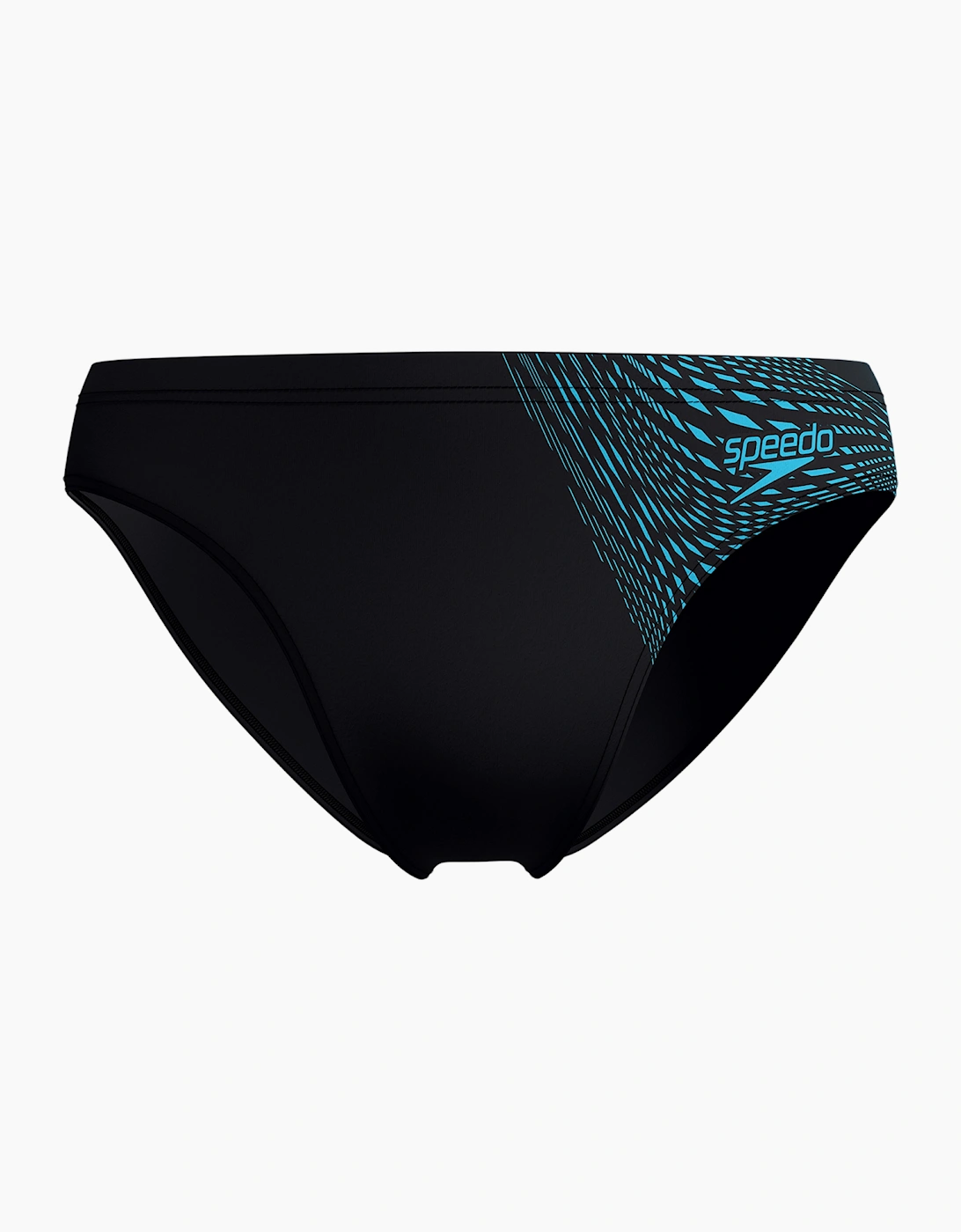 Speedo Mens Medley Striped Logo Swim Briefs