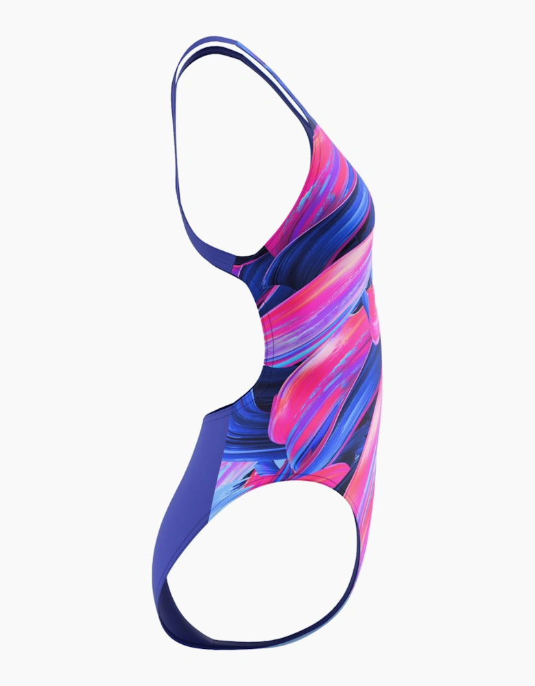 Speedo Womens/Ladies Placement Powerback Printed One Piece Swimsuit