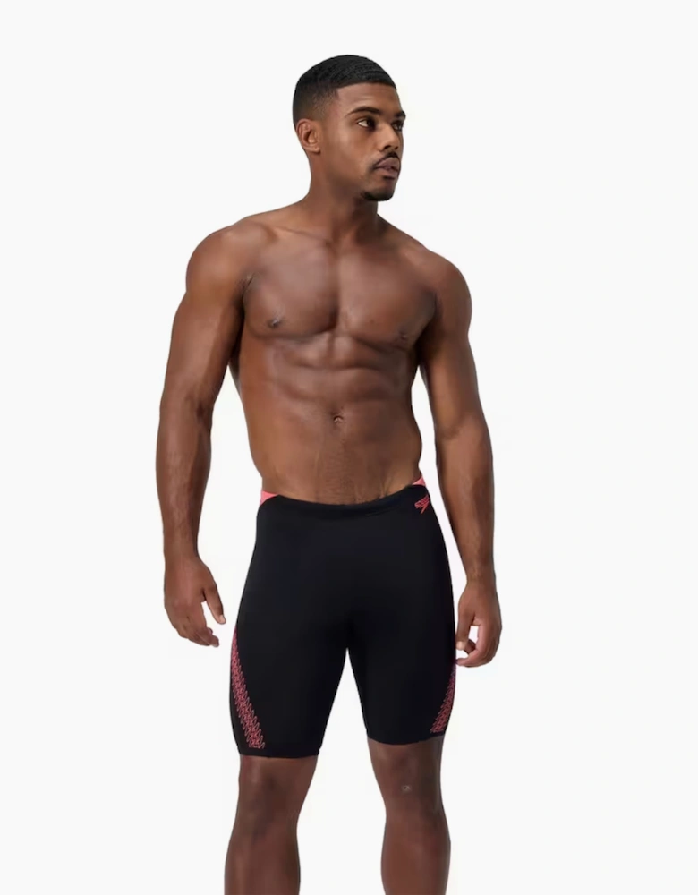 Speedo Mens Hyperboom Placement Geometric Jammer Shorts