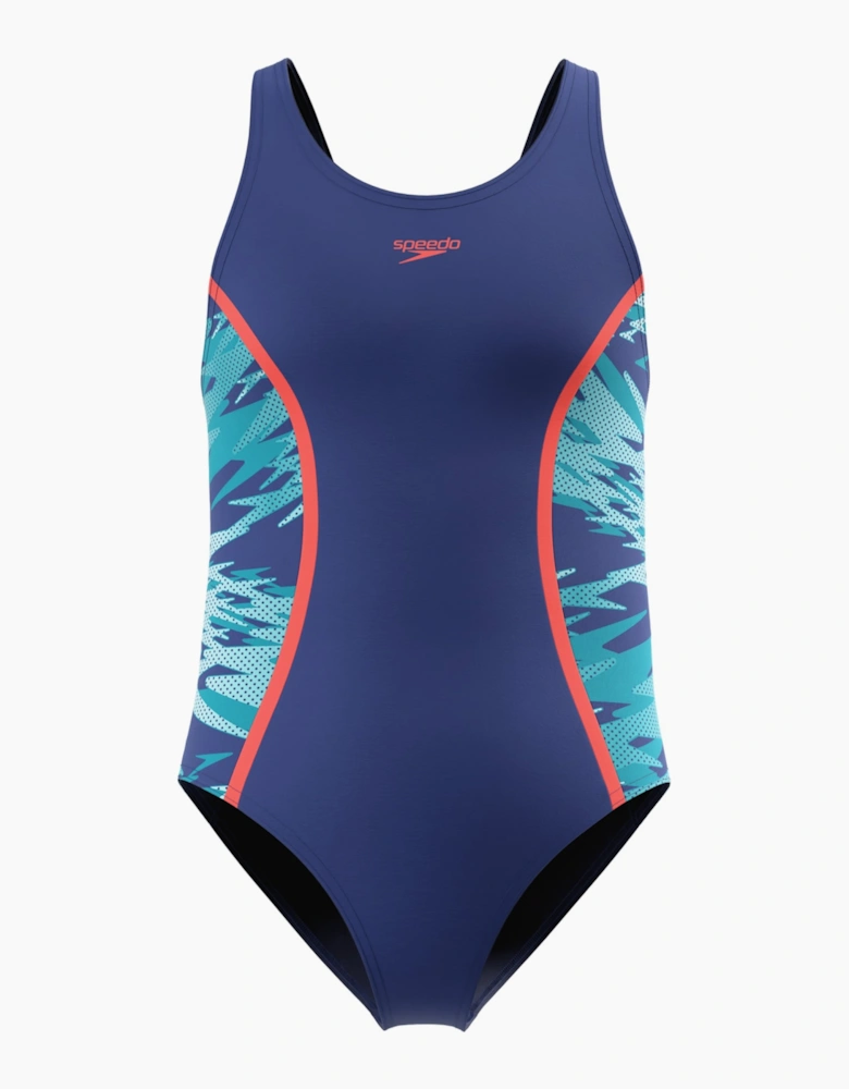 Speedo Girls Hyperboom Muscleback One Piece Swimsuit