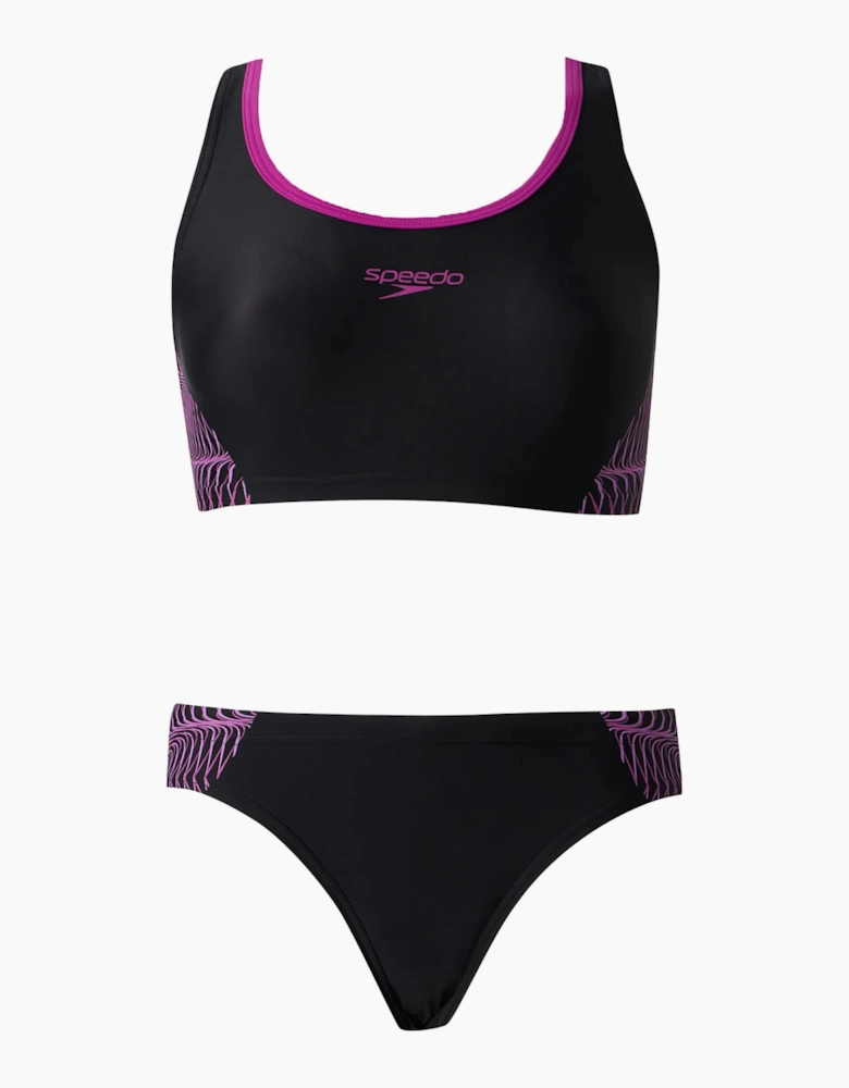 Speedo Womens/Ladies Placement Racerback Two-Piece Swimsuit