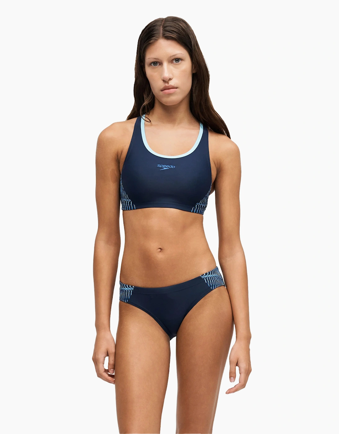 Speedo Womens/Ladies Placement Racerback Two-Piece Swimsuit
