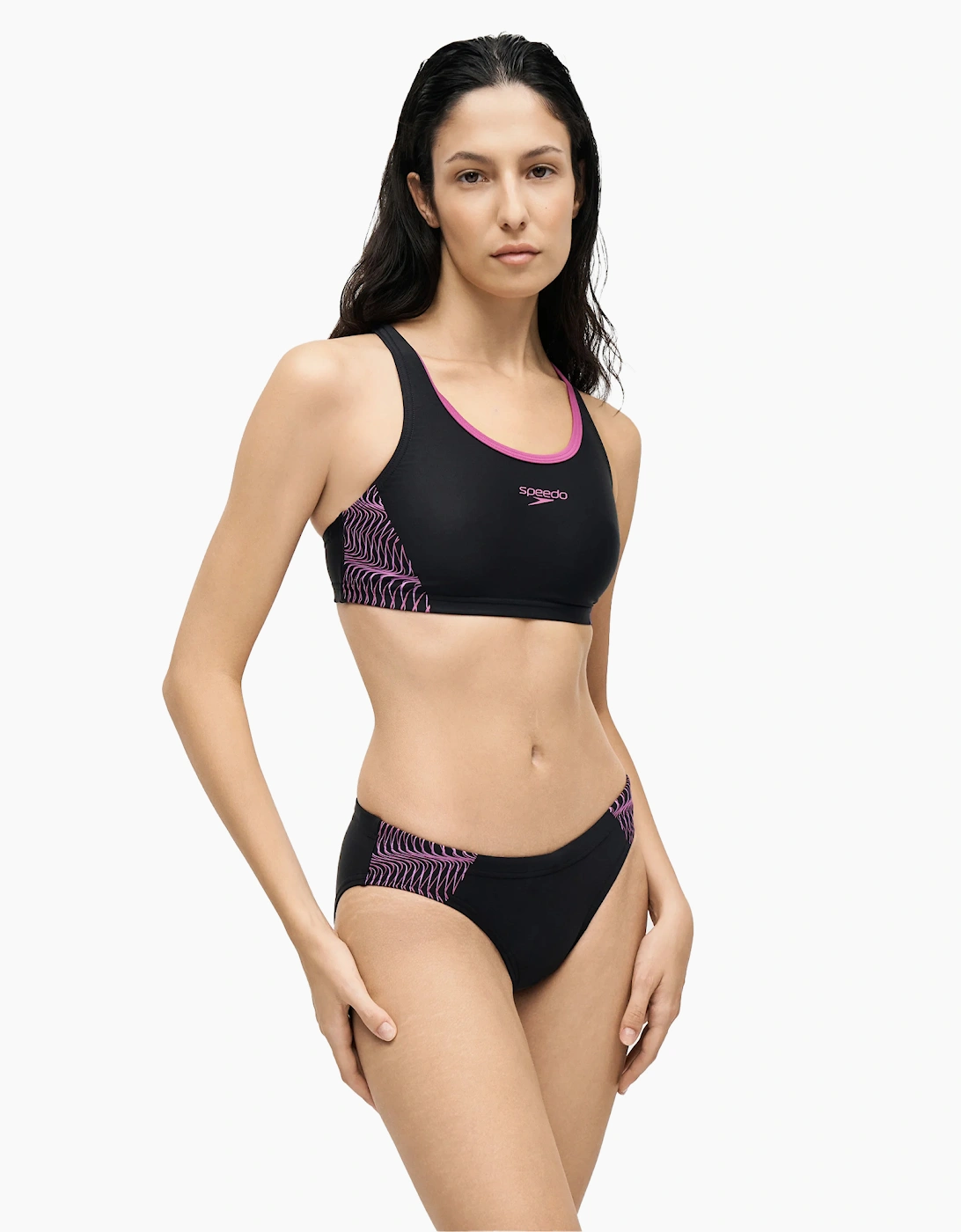 Speedo Womens/Ladies Placement Racerback Two-Piece Swimsuit