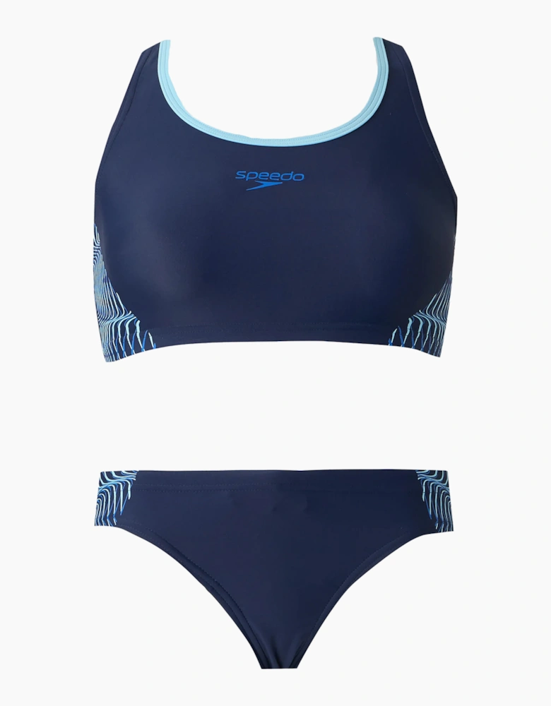 Speedo Womens/Ladies Placement Racerback Two-Piece Swimsuit