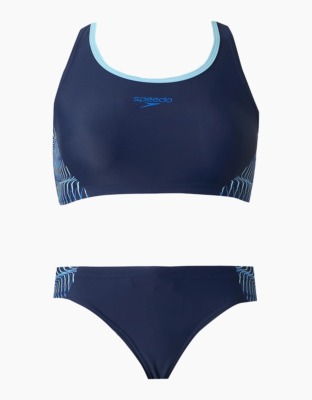 Speedo Womens/Ladies Placement Racerback Two-Piece Swimsuit
