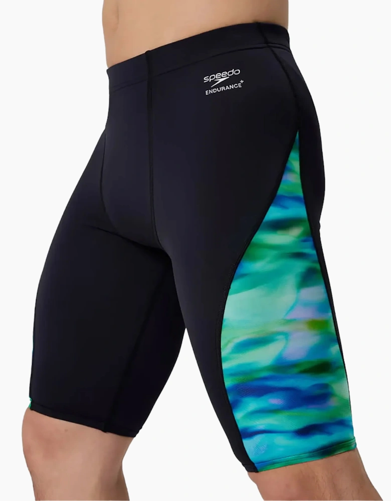 Speedo Mens Spliced Printed Endurance+ Jammer Shorts