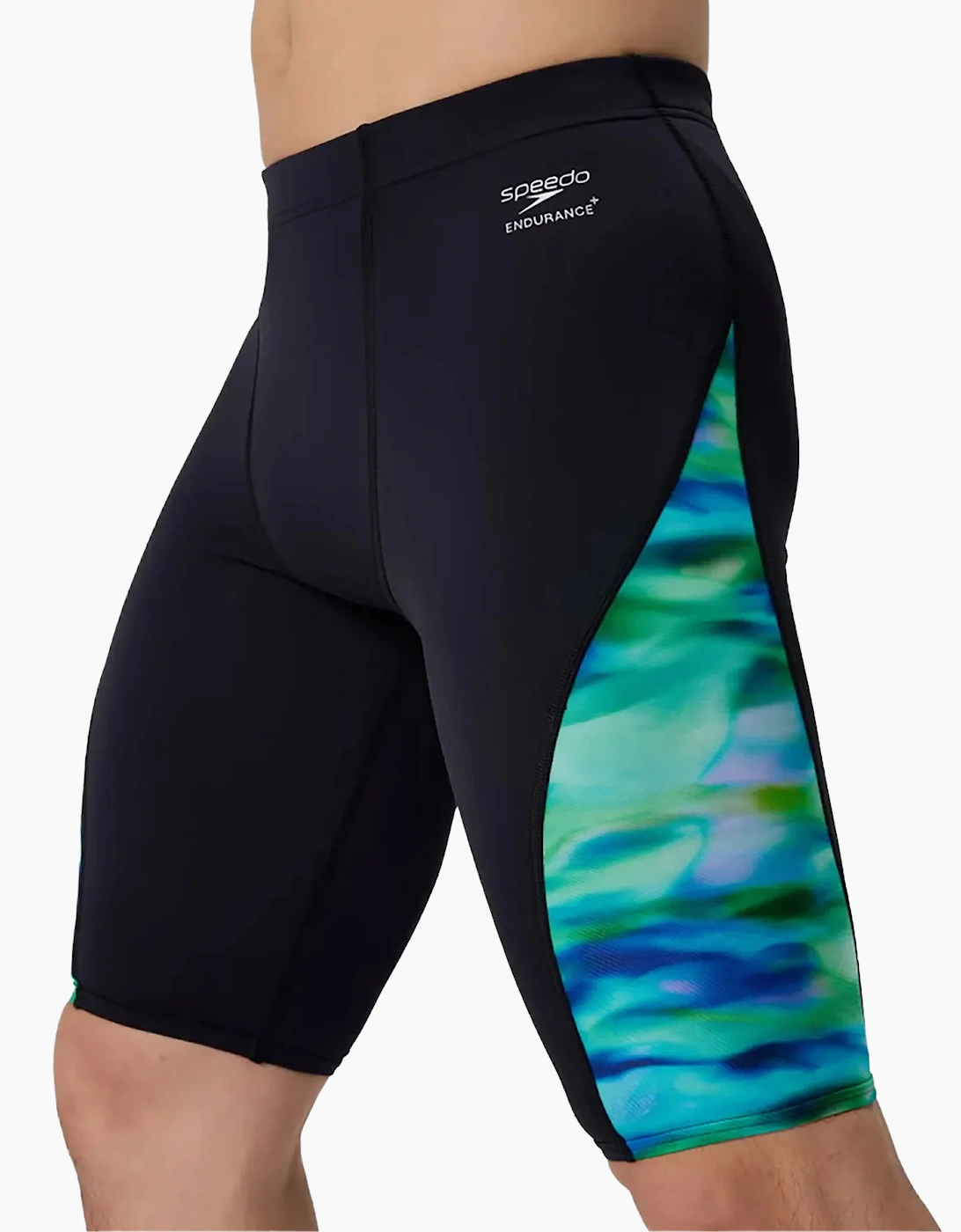 Speedo Mens Spliced Printed Endurance+ Jammer Shorts