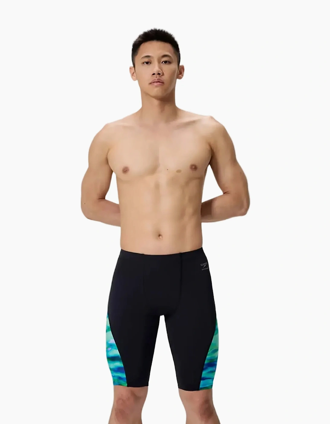 Speedo Mens Spliced Printed Endurance+ Jammer Shorts