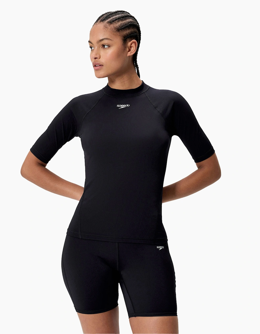 Speedo Womens/Ladies Endurance+ Short-Sleeved Rash Guard