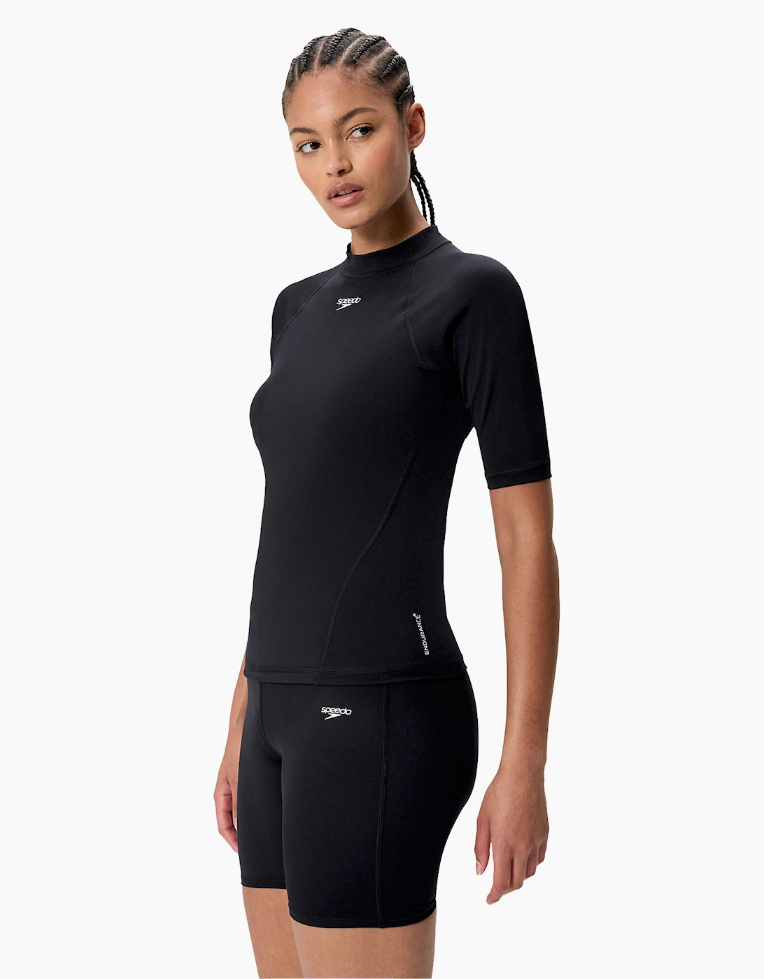 Speedo Womens/Ladies Endurance+ Short-Sleeved Rash Guard