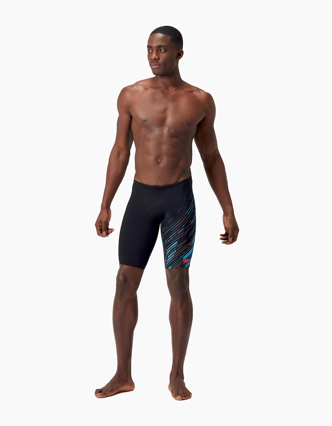 Speedo Mens Hyperboom Lines Endurance+ V-Cut Jammer Shorts