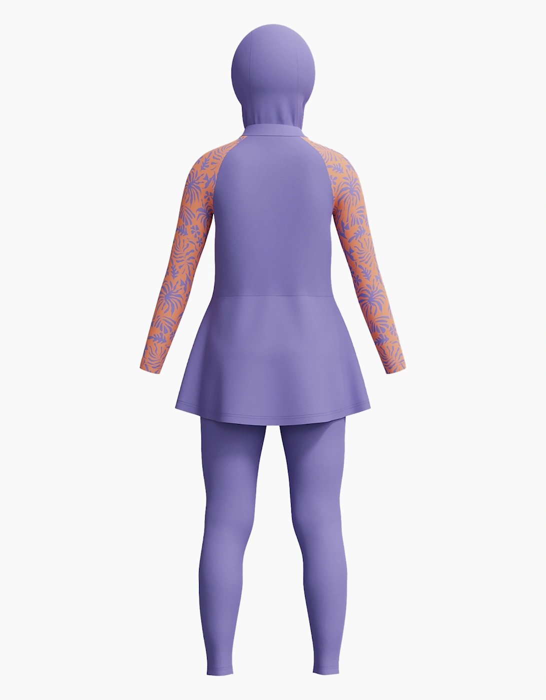 Speedo Girls Modesty Long-Sleeved Three-Piece Swimsuit