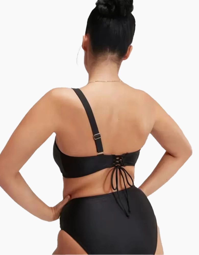 Speedo Womens/Ladies Asymmetric Shaping Bikini Top
