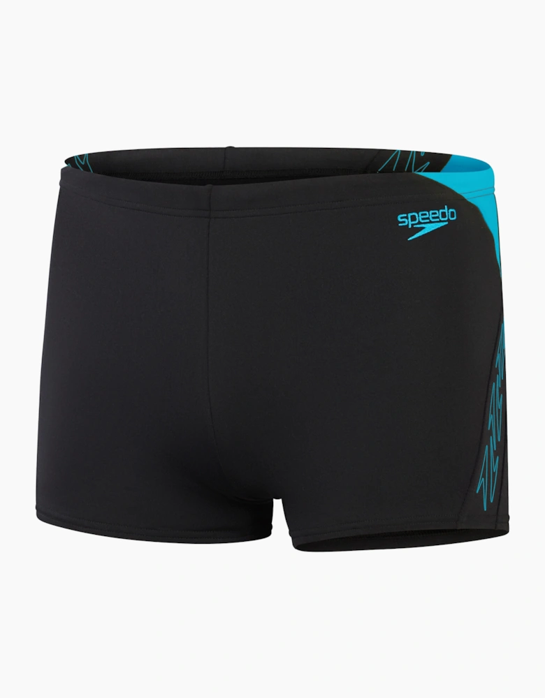 Speedo Mens Hyperboom Splice Repeat Logo Swim Shorts