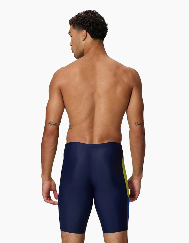 Speedo Mens Colour Block Logo Jammer Shorts