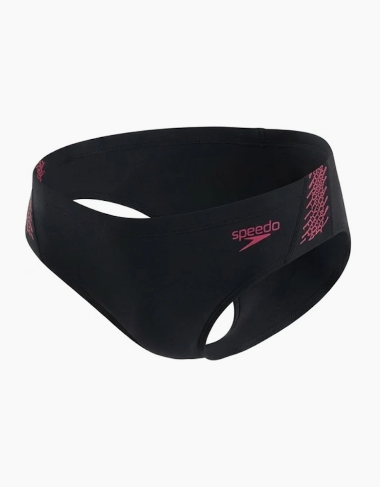 Speedo Mens Hyperboom Splice Logo Swim Briefs