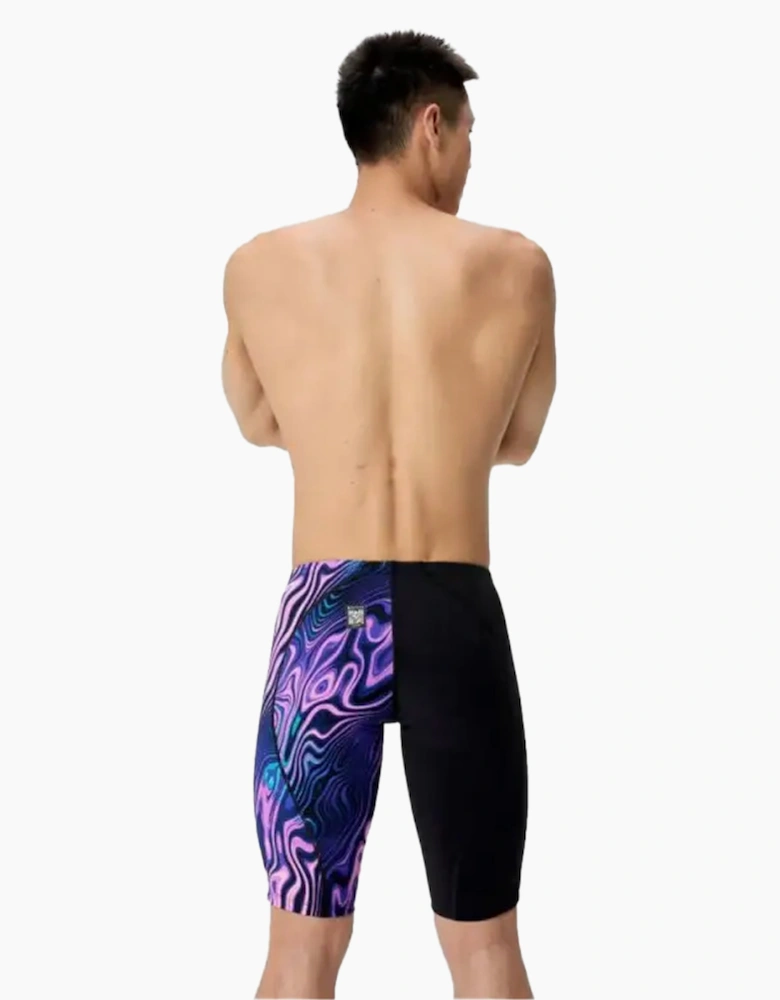 Speedo Mens Fastskin LZR Ignite Marble Swirl Jammer Shorts