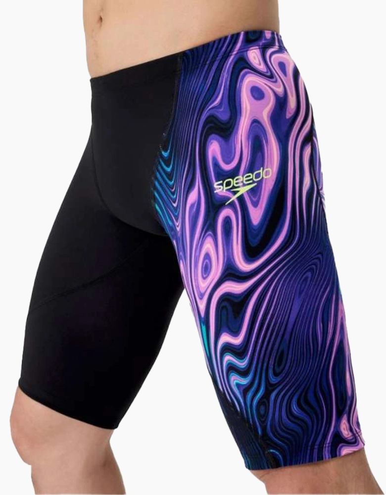 Speedo Mens Fastskin LZR Ignite Marble Swirl Jammer Shorts
