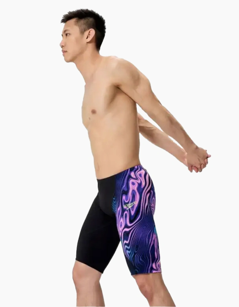Speedo Mens Fastskin LZR Ignite Marble Swirl Jammer Shorts
