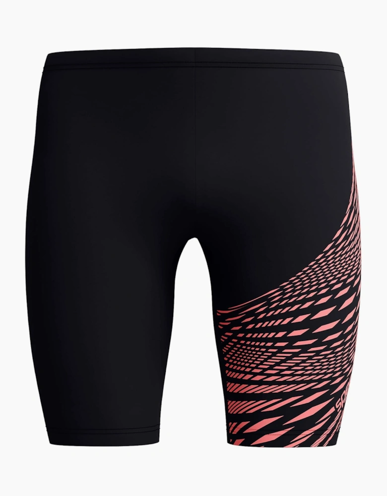 Speedo Mens Medley Wave Pattern Jammer Shorts