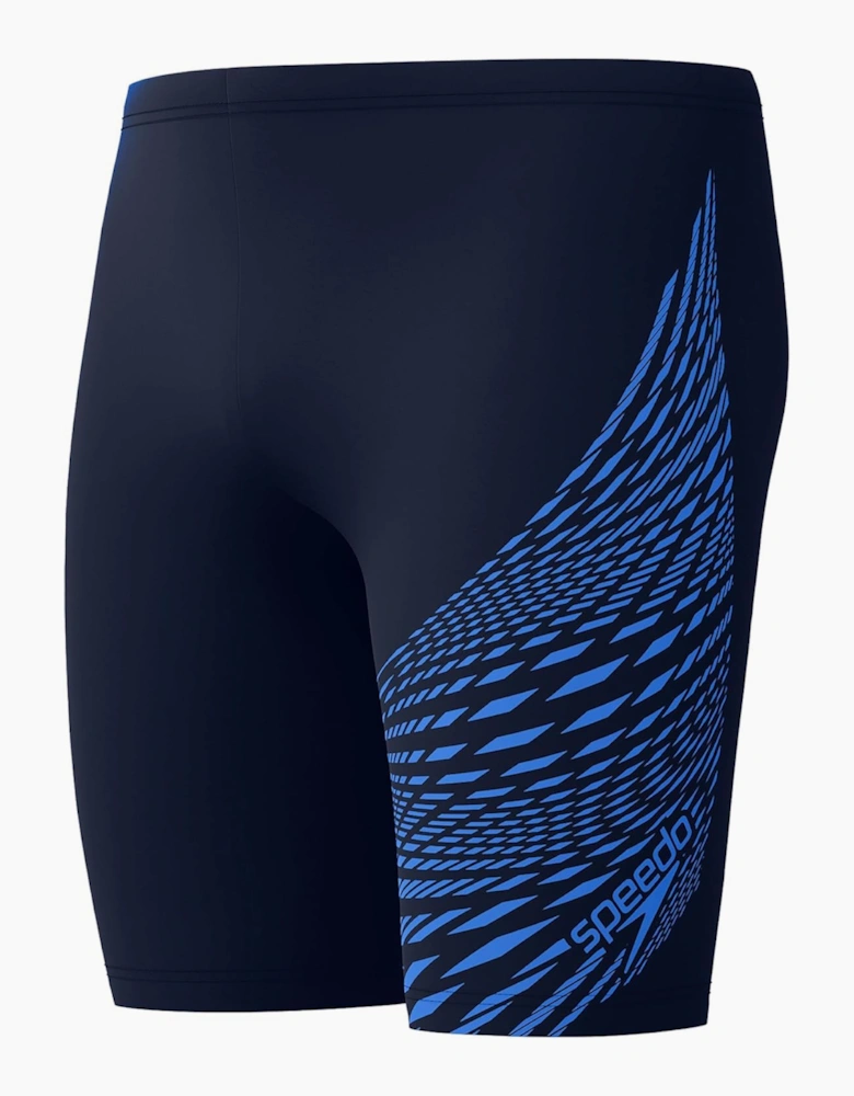 Speedo Mens Medley Wave Pattern Jammer Shorts