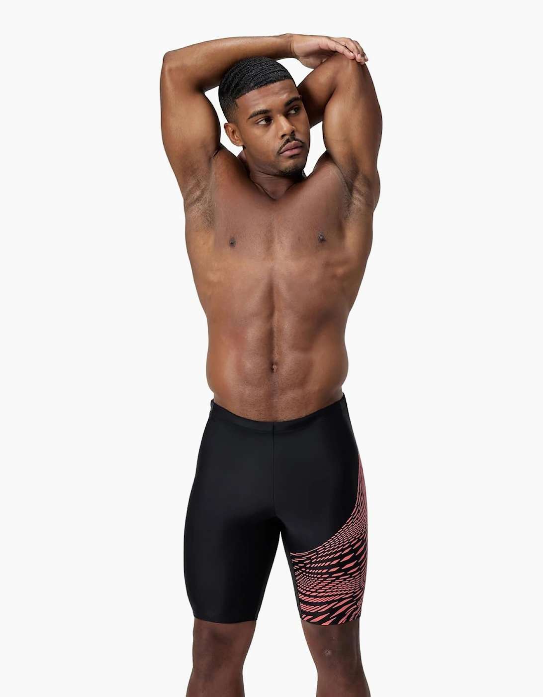 Speedo Mens Medley Wave Pattern Jammer Shorts